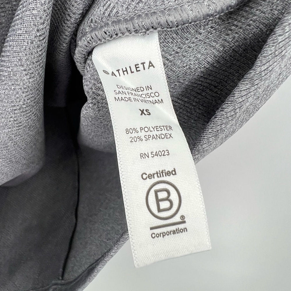Athleta Bayview faux wrap gray top - Picture 10 of 11